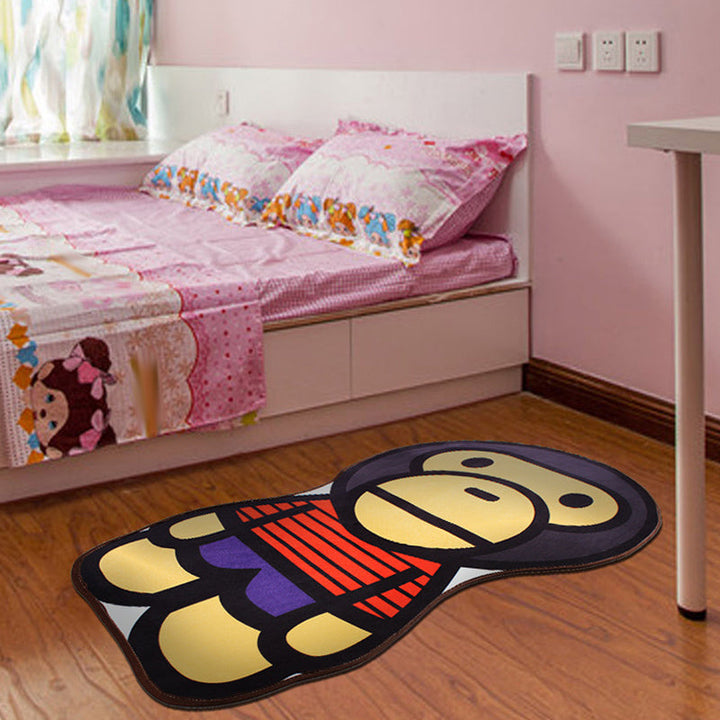 BowLift | Stylish Cartoon Character Pattern Rug Multicolored Kids Rug Polyester Washable Pet-Friendly Non-Slip Rug for the Children's Room