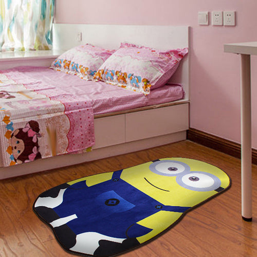 BowLift | Stylish Cartoon Character Pattern Rug Multicolored Kids Rug Polyester Washable Pet-Friendly Non-Slip Rug for the Children's Room