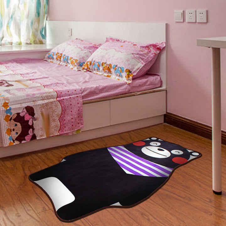 BowLift | Stylish Cartoon Character Pattern Rug Multicolored Kids Rug Polyester Washable Pet-Friendly Non-Slip Rug for the Children's Room
