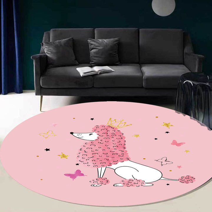 BowLift | Green and Blue Children's Carpet Polyester Animal and Fish Pattern Carpet Pet Friendly Washable Non-Slip Backing Carpet for Decoration