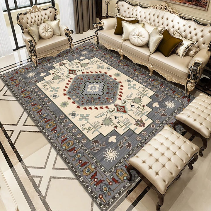 Traditional Persian Area Rug Bowlift