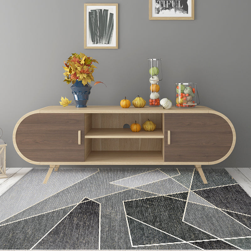 Unique multi-colored striped rug with geometric print made of polyester Modern rug Pet-friendly non-slip backing Rug for the bedroom | Bowlift