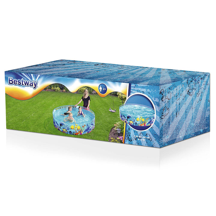 Women's Inflatable Children's Pool with Maritime Underwater Design Bowlift