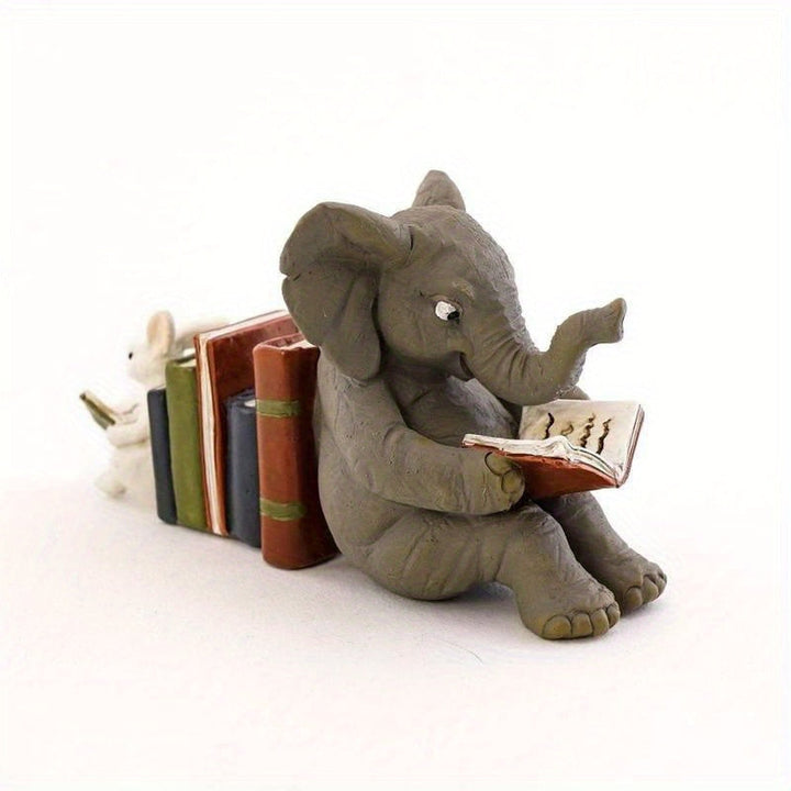Charming - Playful Elephant and Rabbit Bookends Bowlift