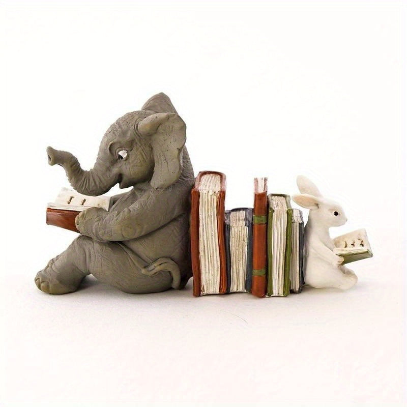 Charming - Playful Elephant and Rabbit Bookends Bowlift