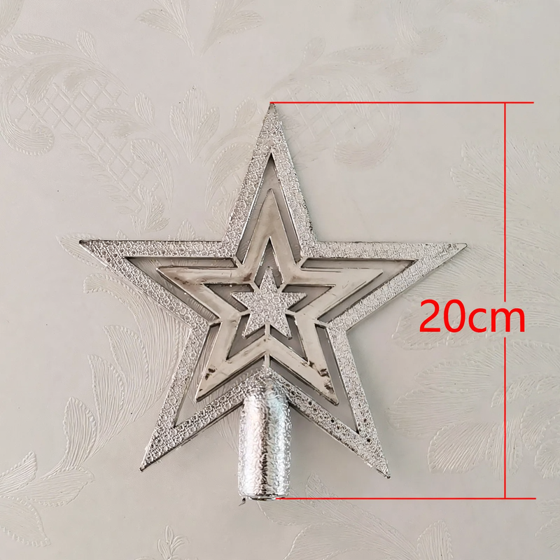 Christmas tree star made of fabric