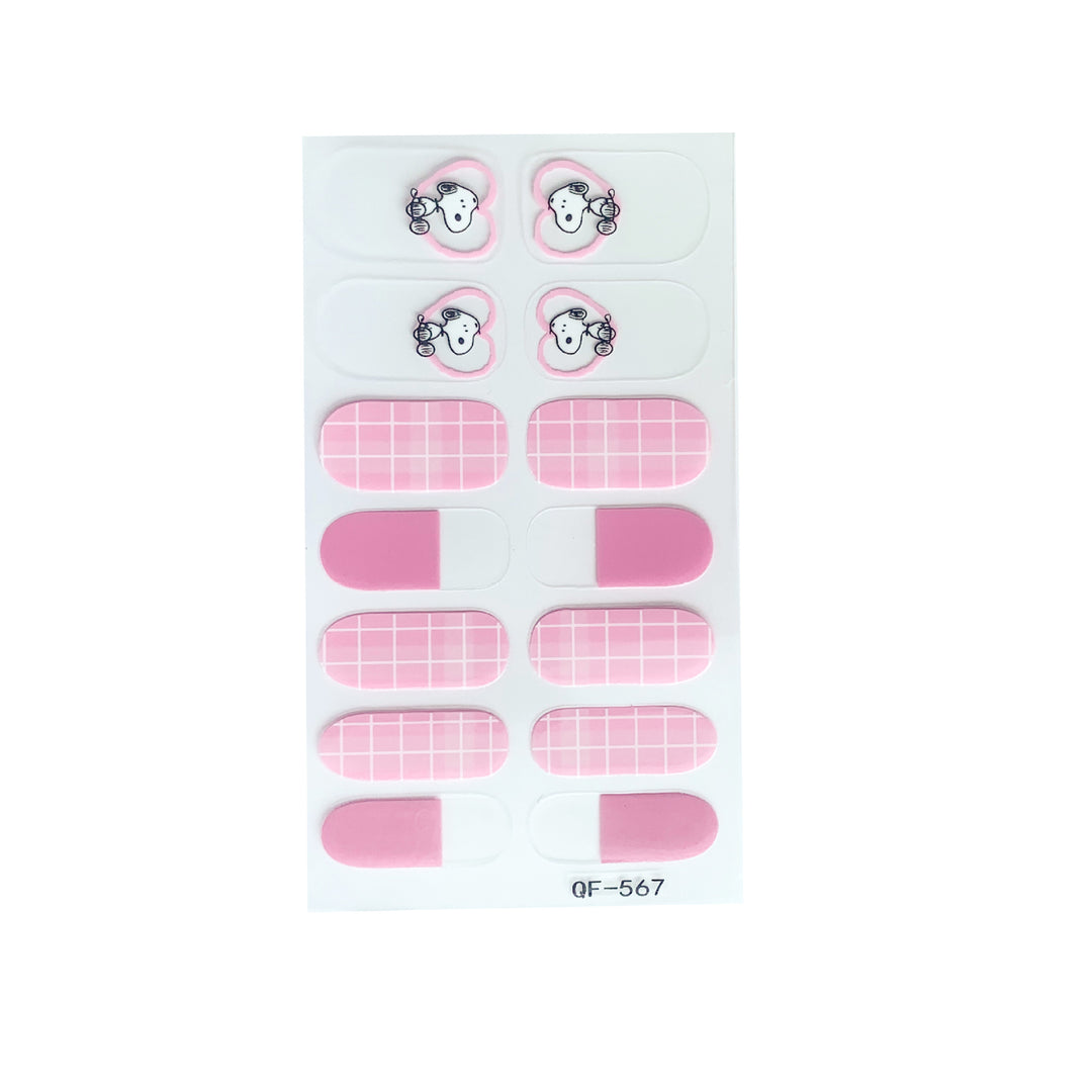 Artificial nail art with smileys and hearts Bowlift