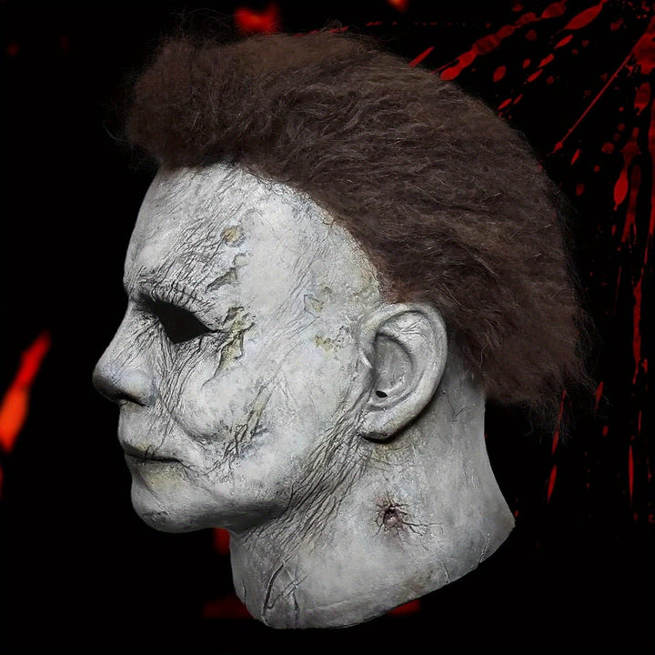 BowLift | Men’s Realistic Scary Halloween Mask Set | Horror Prop Knife