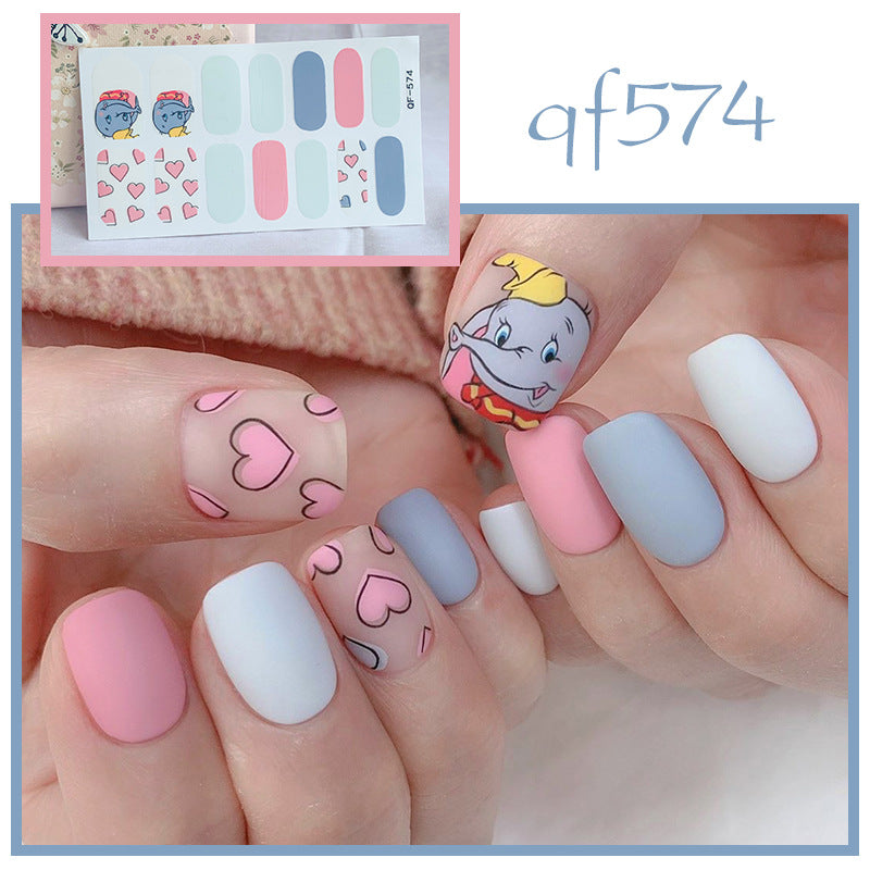 Artificial nail art with smileys and hearts Bowlift