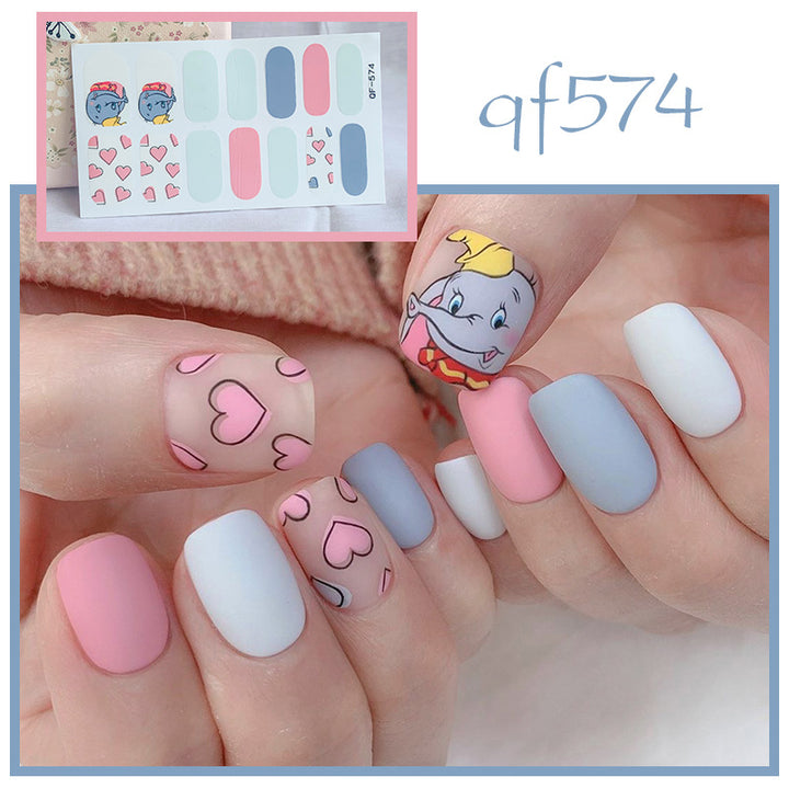 Artificial nail art with smileys and hearts Bowlift