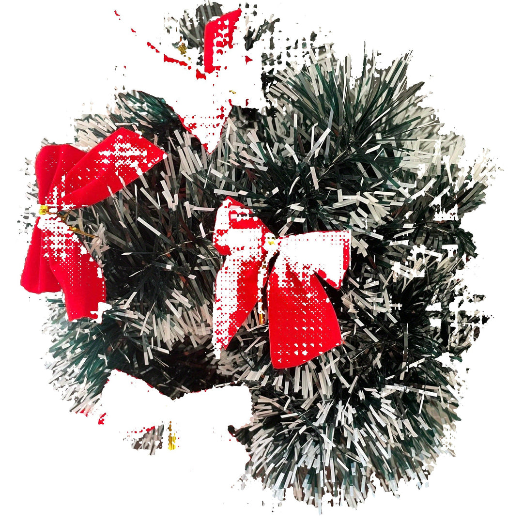 BowLift | LumaTinsel LED Christmas Garland – Set of 2 Wireless Metallic String Lights with Warm Lighting