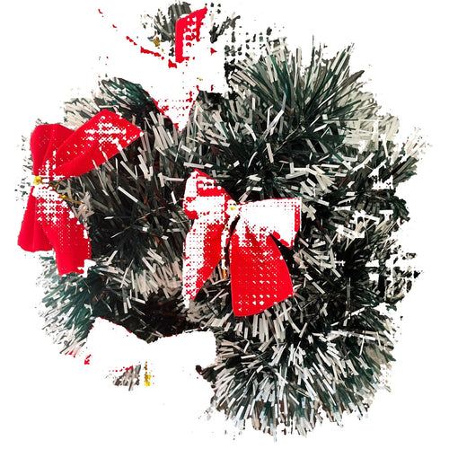 BowLift | LumaTinsel LED Christmas Garland – Set of 2 Wireless Metallic String Lights with Warm Lighting