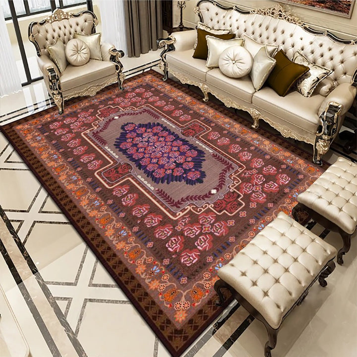 Traditional Persian Area Rug Bowlift