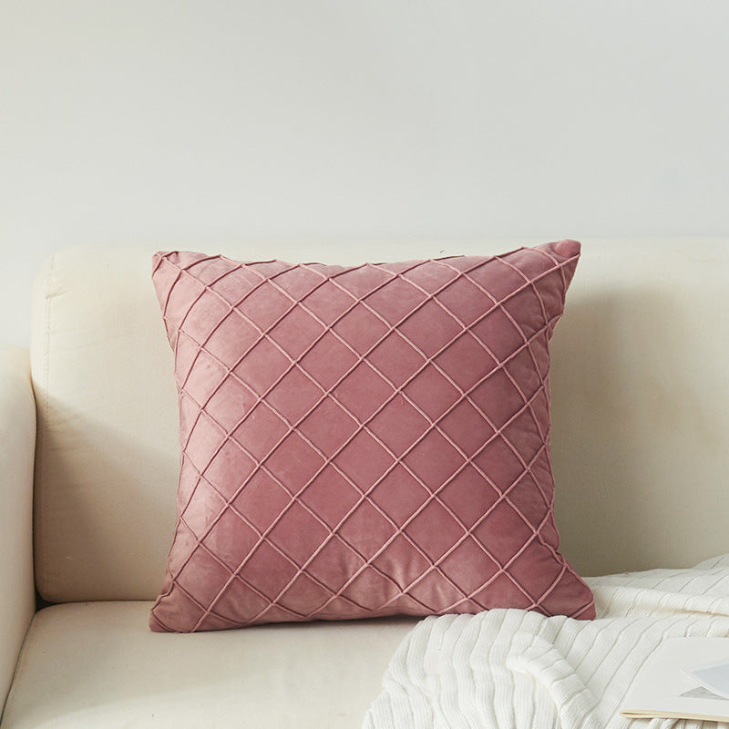 Textured Diamond Pattern Decorative Pillow