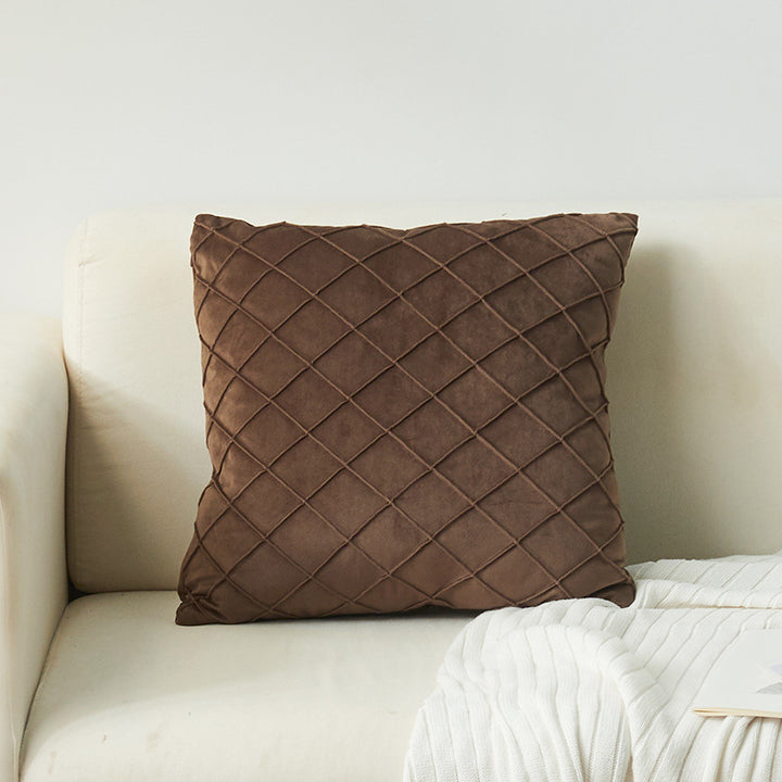 Textured Diamond Pattern Decorative Pillow