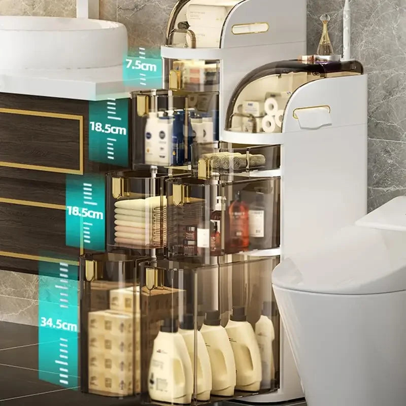 BowLift | Rolling Bathroom Cabinet