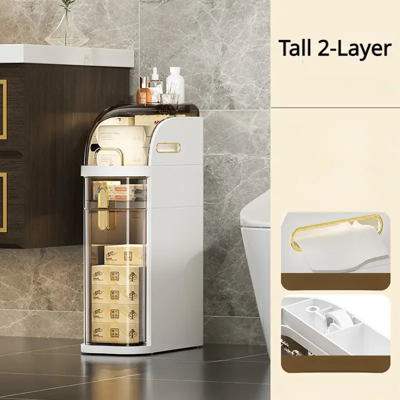 BowLift | Rolling Bathroom Cabinet