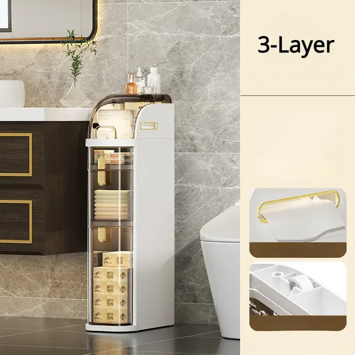 BowLift | Rolling Bathroom Cabinet