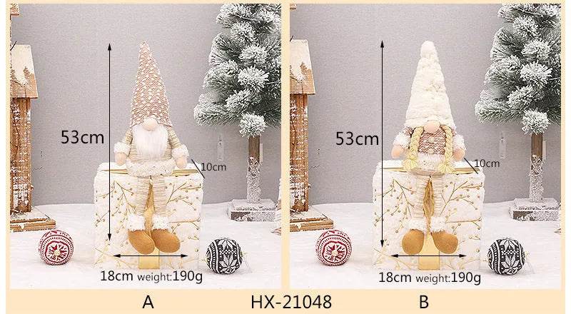 BowLift | Retractable Luminous Santa Doll Rudolf Christmas Faceless Decoration Ornaments