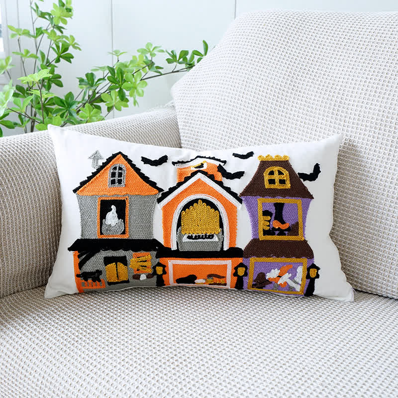 BowLift | Embroidered Halloween Decorative Pillowcase Autumn Cushion Cover 30x50cm