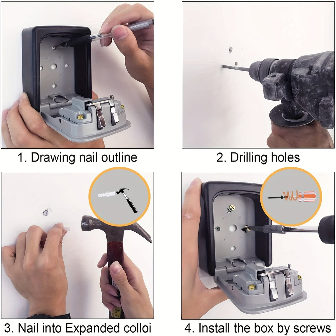 Key safe for outdoors with code & cover | Bowlift