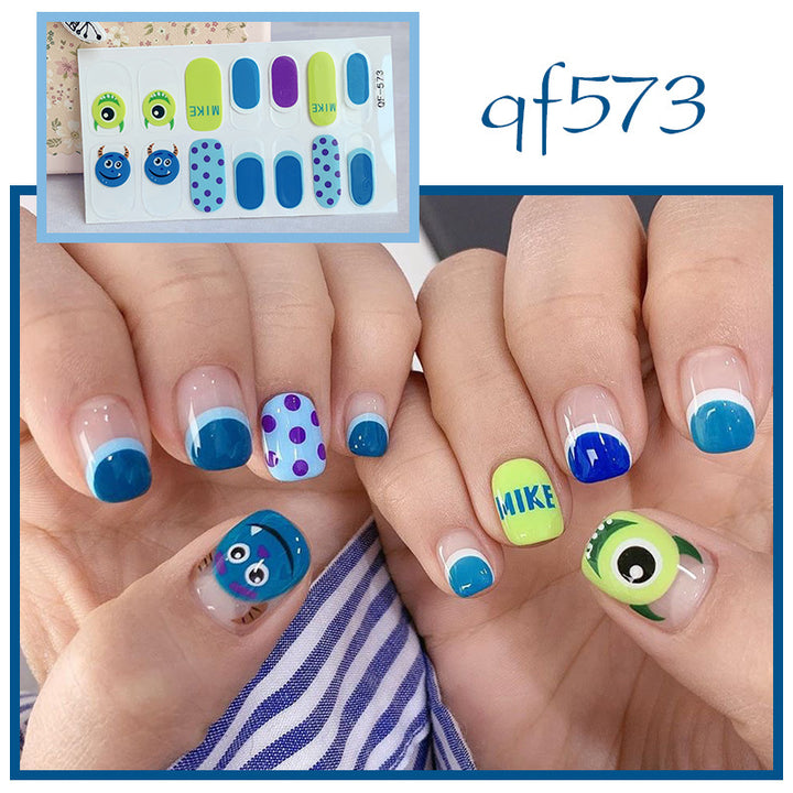 Artificial nail art with smileys and hearts Bowlift
