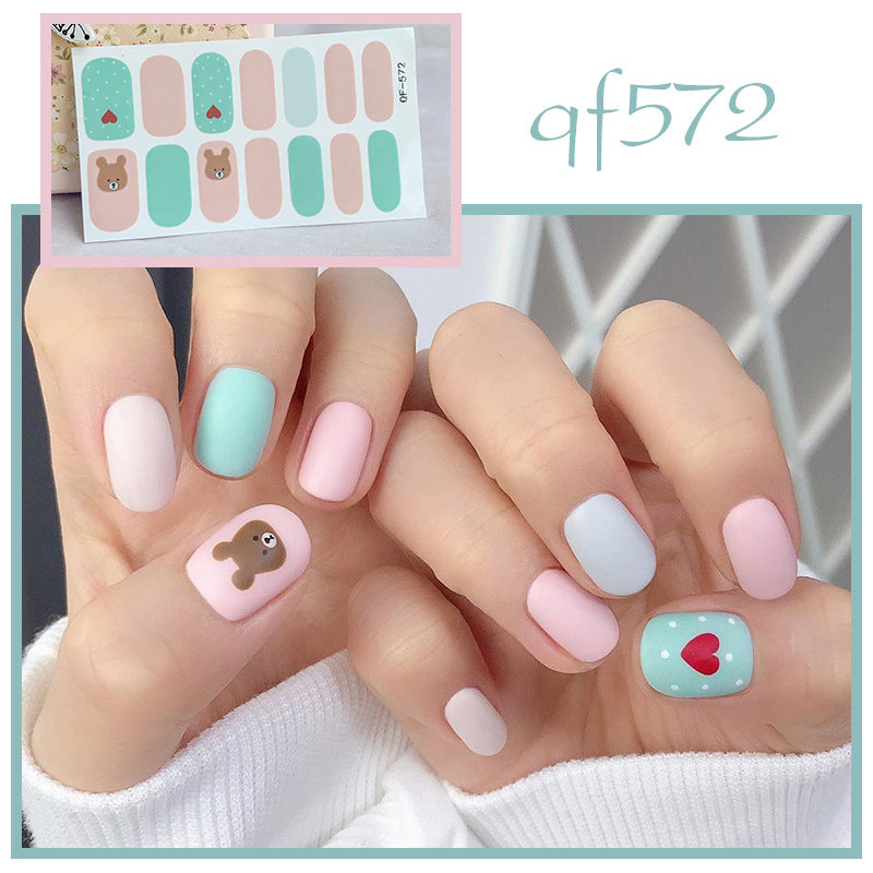 Artificial nail art with smileys and hearts Bowlift