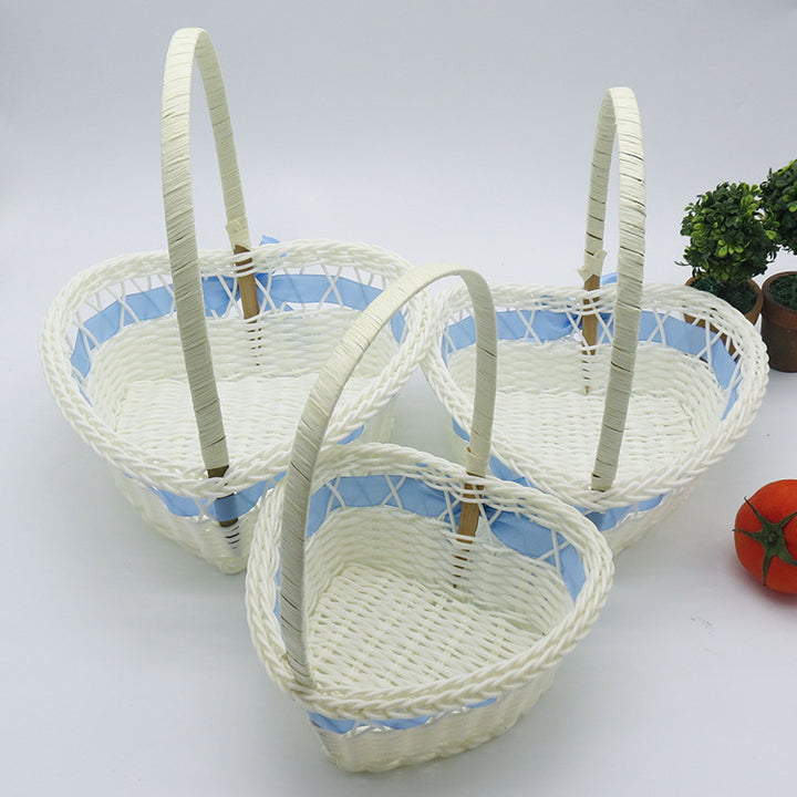 Women's Heart Shape Decorative Basket Bowlift