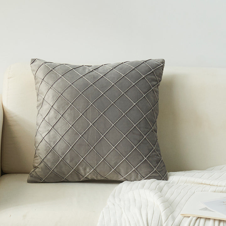 Textured Diamond Pattern Decorative Pillow