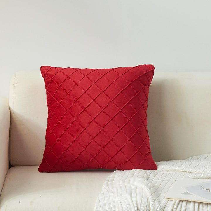 Textured Diamond Pattern Decorative Pillow