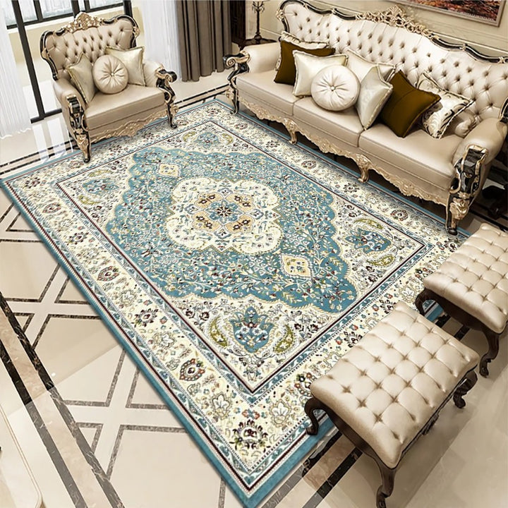 Traditional Persian Area Rug Bowlift