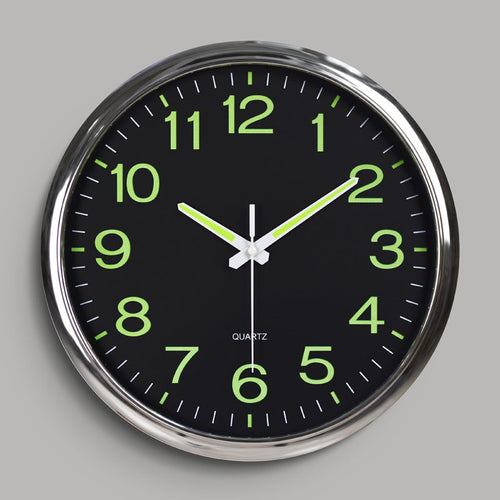 BowLift | Silent Classroom Clock 30 cm - Silent & Illuminated Time