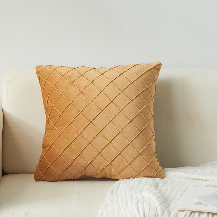 Textured Diamond Pattern Decorative Pillow