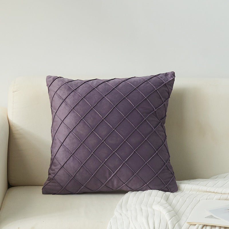 Textured Diamond Pattern Decorative Pillow