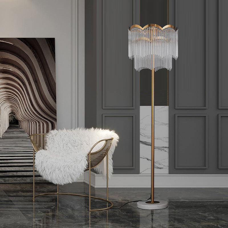Modern Crystal Glass Floor Lamp