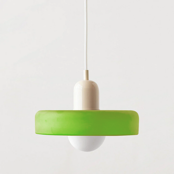 BowLift | Scandi Bauhaus Pendant Light – Stylish Orange Ceiling Lamp for Contemporary Spaces