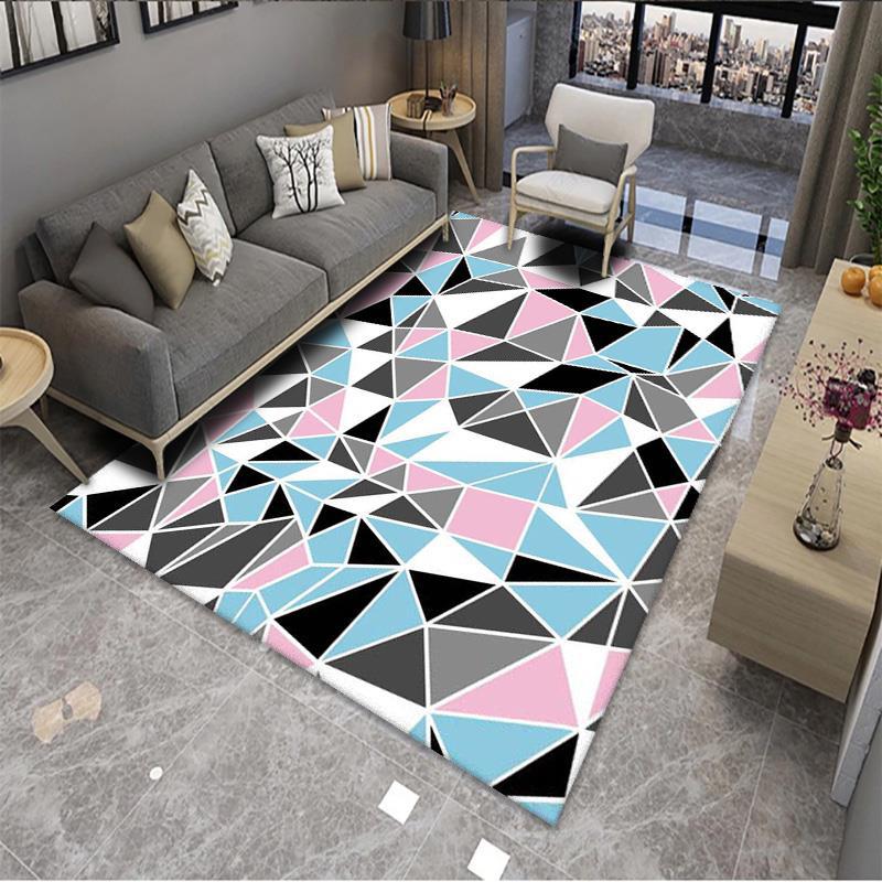 Geometric Pattern Area Rug Bowlift