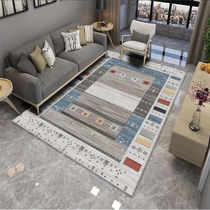 Geometric Pattern Area Rug Bowlift