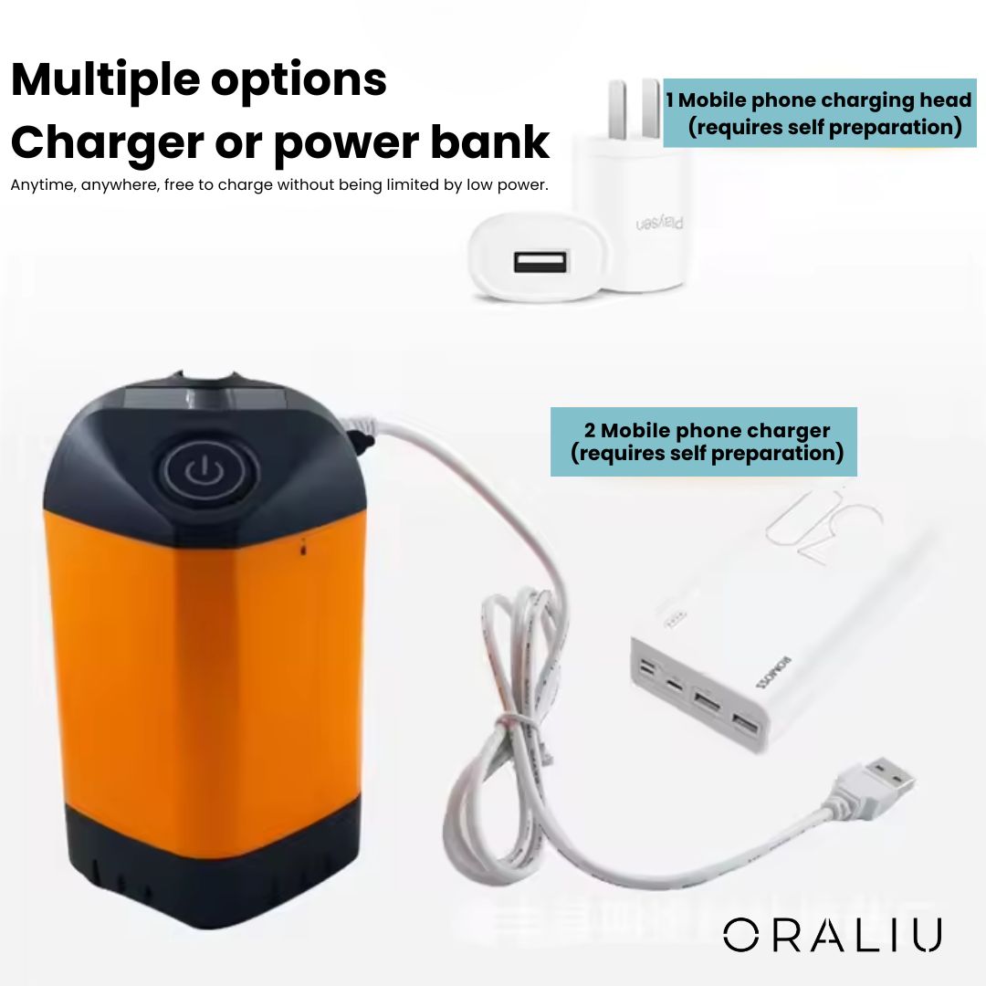 BowLift | Portable Camping Shower with Pump – USB Rechargeable, 4400mAh Battery, Compact & Easy Setup