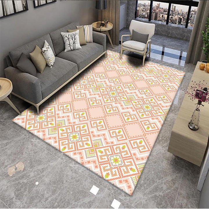 Geometric Pattern Area Rug Bowlift