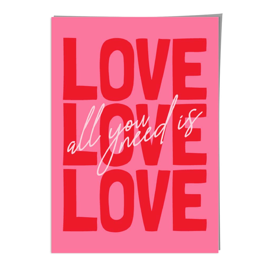 All you need is love art print | Bowlift