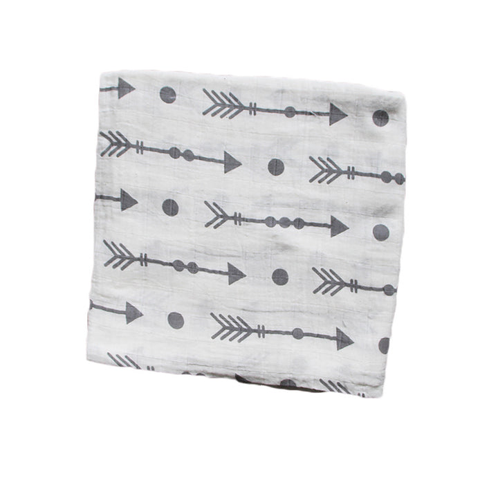 Cute Patterned Muslin Swaddle Blanket Bowlift