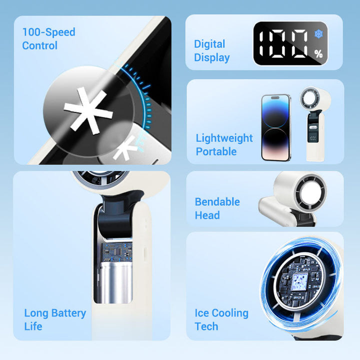 BreezeGo Mini-Handheld Fan | Bowlift