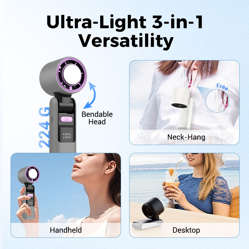 BreezeGo Mini-Handheld Fan | Bowlift