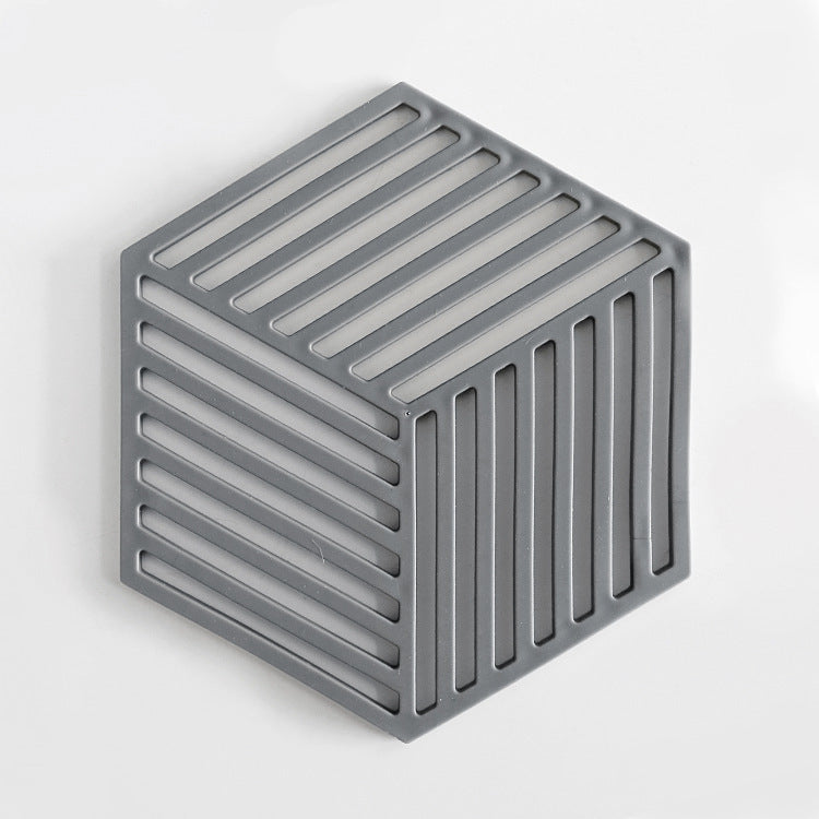 Unisex Silicone Coaster with Geometric Design Bowlift