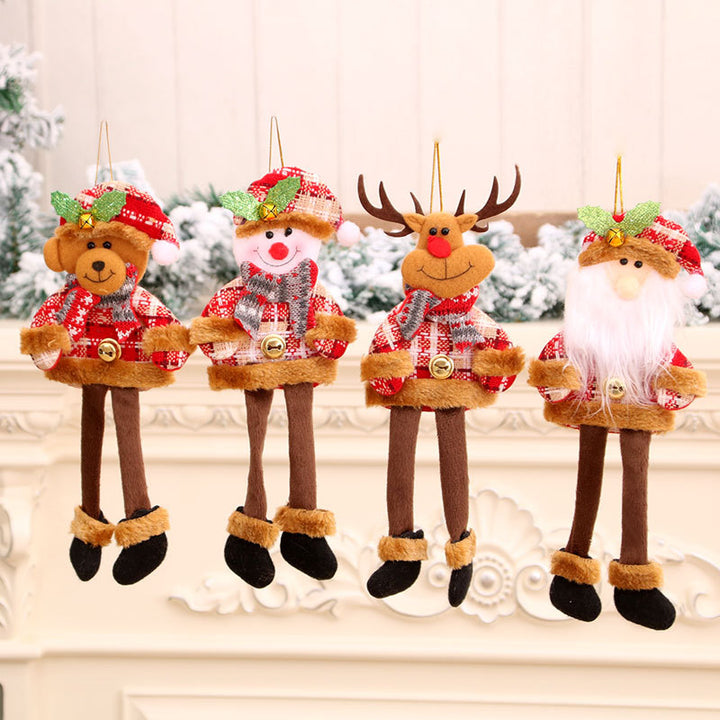 Festive Plush Bear Ornament Bowlift