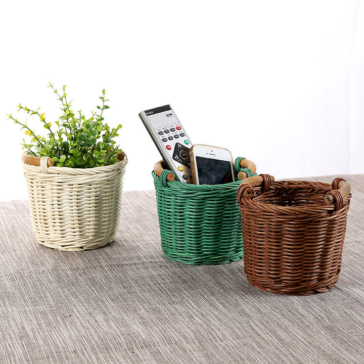 Decorative Woven Storage Basket Bowlift