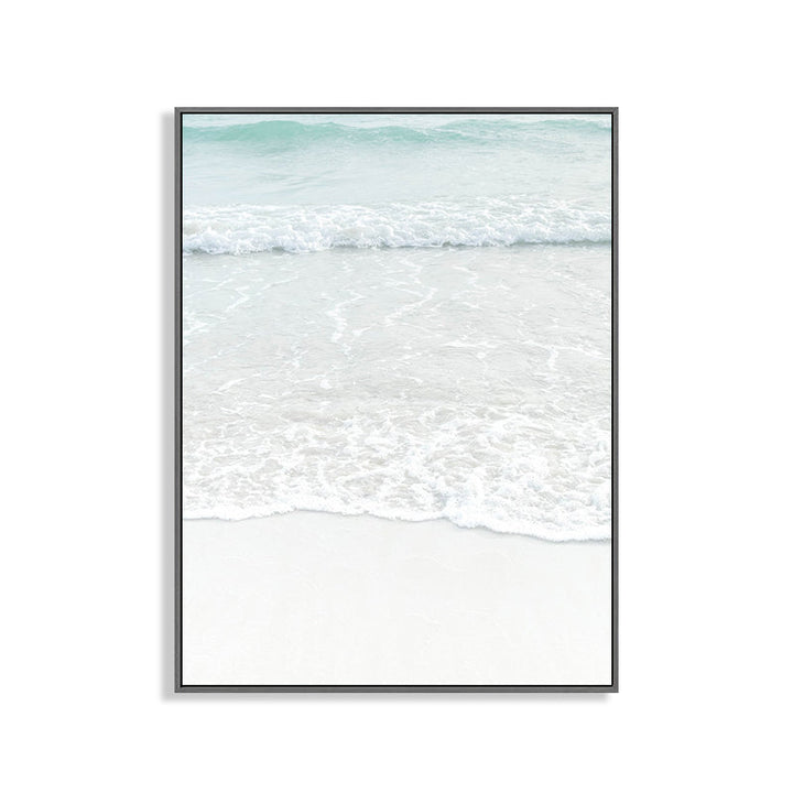 BowLift | Beige Sea-water Wall Decoration Tropical Style Texture Canvas Print for Dining Room