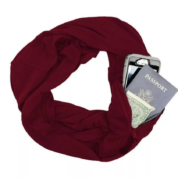 BowLift | Warm scarf with hidden pocket for winter