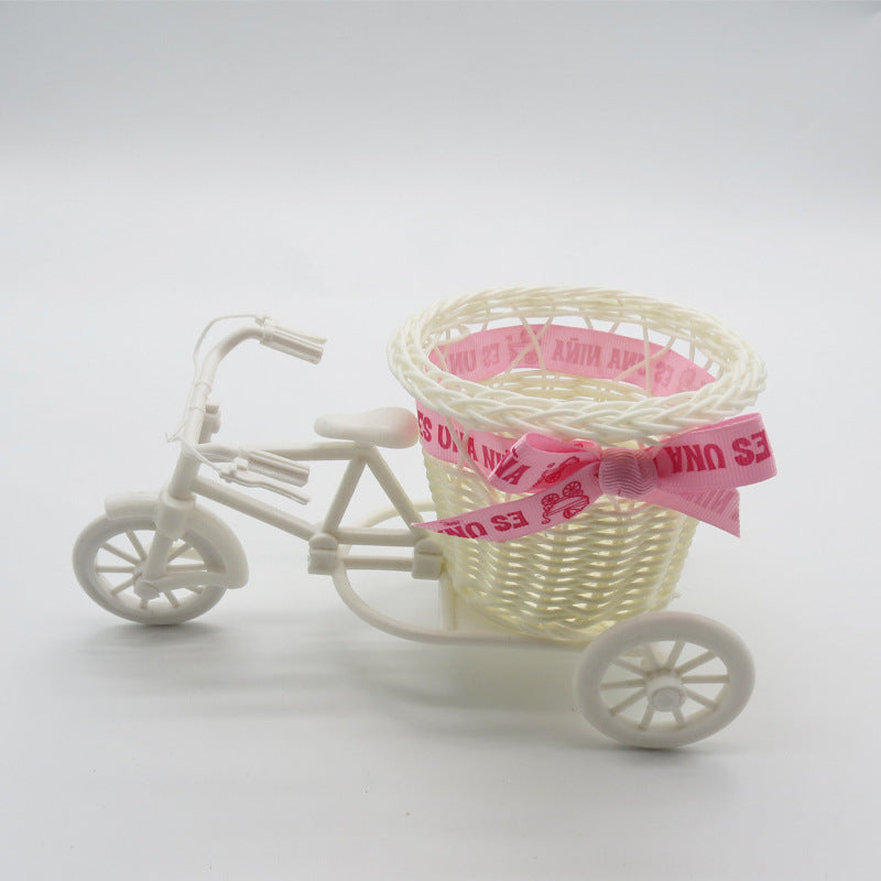 Cute Bicycle Decorative Storage Basket Bowlift
